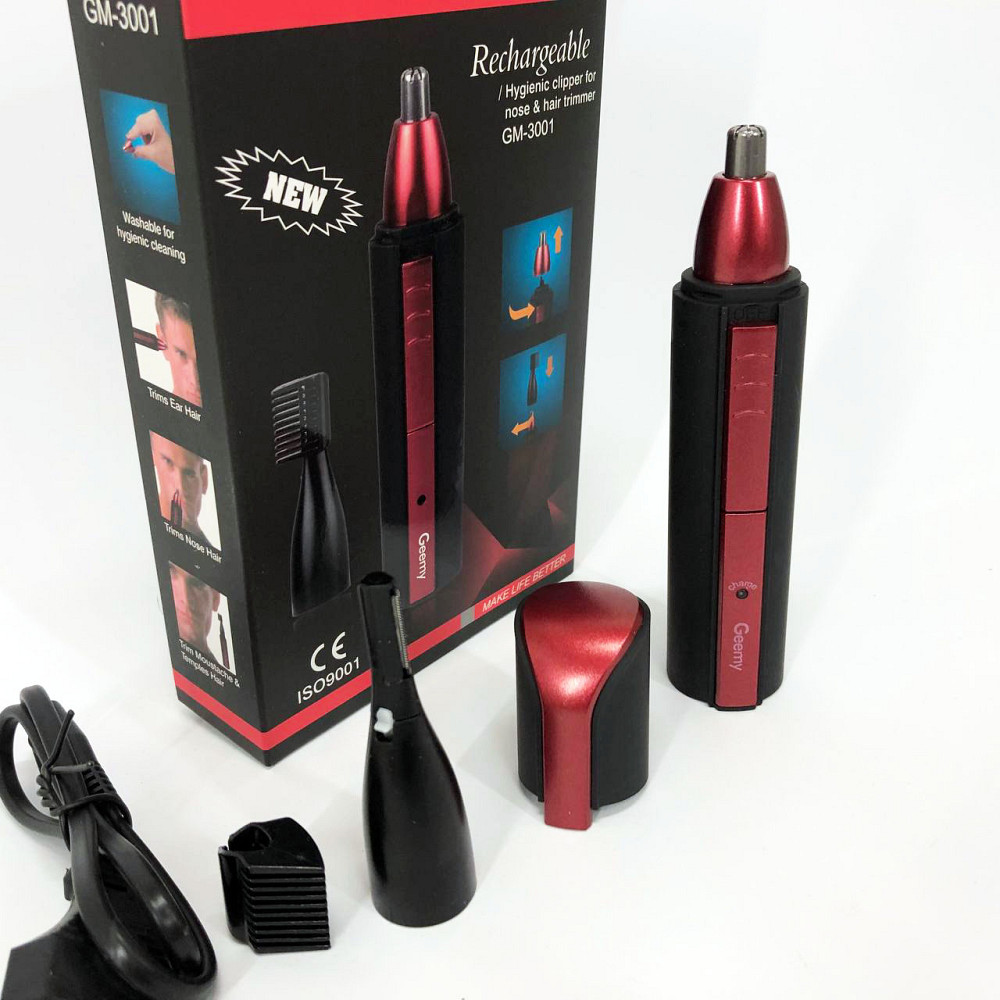 Тример для носа і вух зручний Gemei, Тример для носа і вух для чоловіків 3в1 QA-57 Івано-Франківськ - фото 8