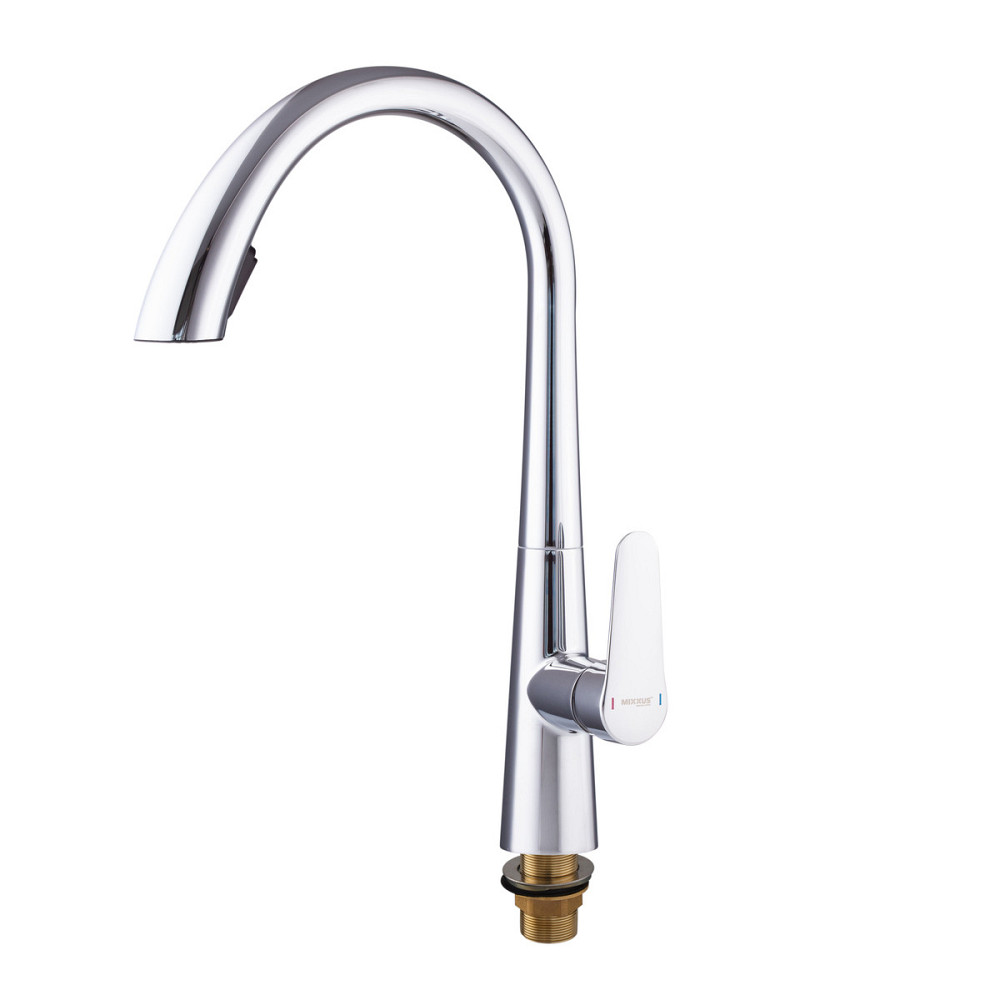 Кухонный смеситель Mixxus Premium WARTA 014 с выдвижным изливом (MI6956) Харьков - изображение 7