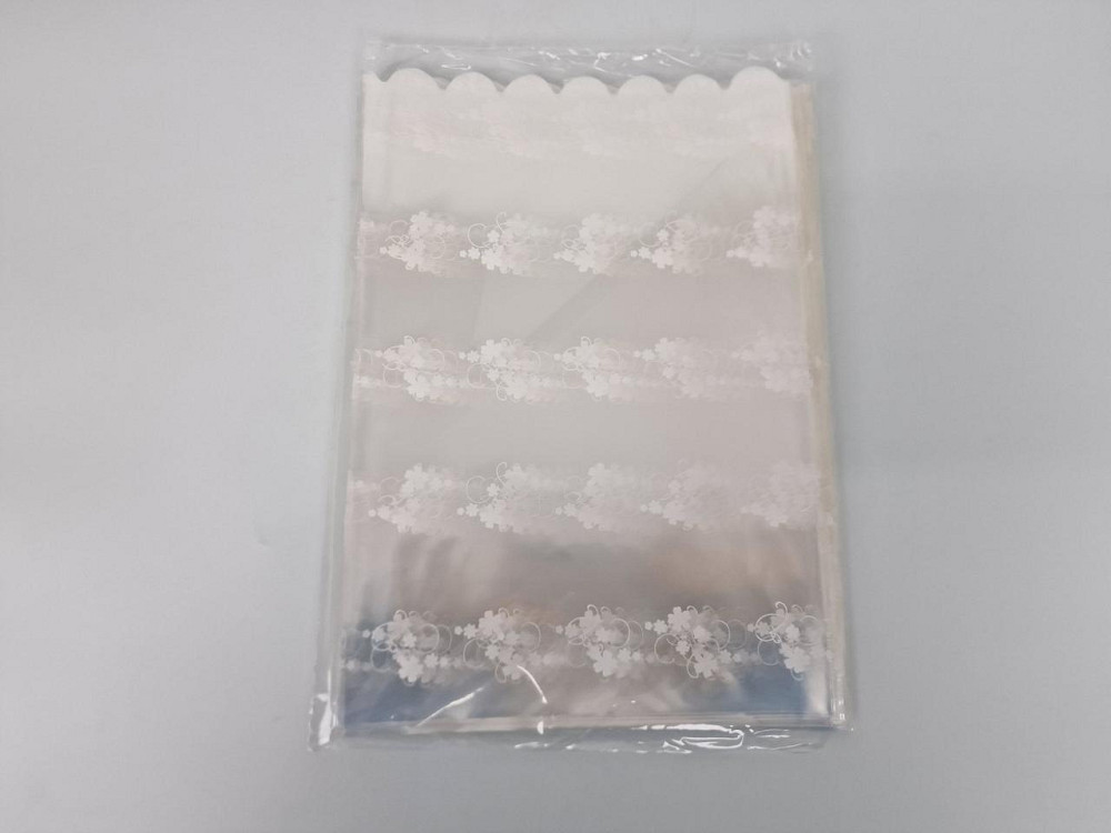 Пакет із малюнком для пакування подарунків (25*40) No93 (ажурний) "Квіти" (100 шт.) Харків - фото 2