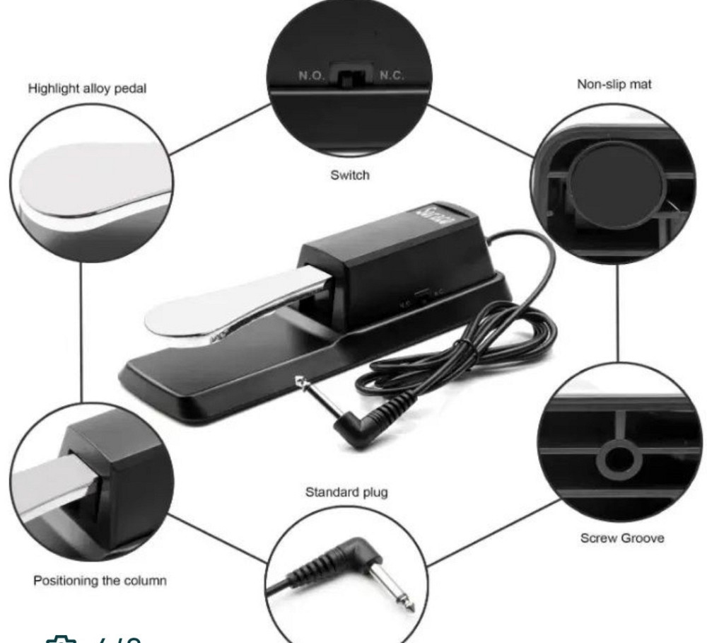 Нова Універсальна педаль сустейна Soraco YH01 для фортепіано. Харків - фото 5