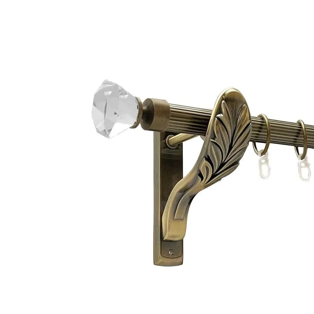 Карниз Orvit Спектралія металевий однорядний ретро рифлена труба кільце металеве Антик 25 мм 160 см Львов - изображение 1