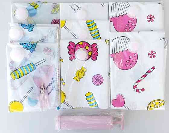 Вакуумні пакети для одягу R26107 з насосом, 8 шт Винница