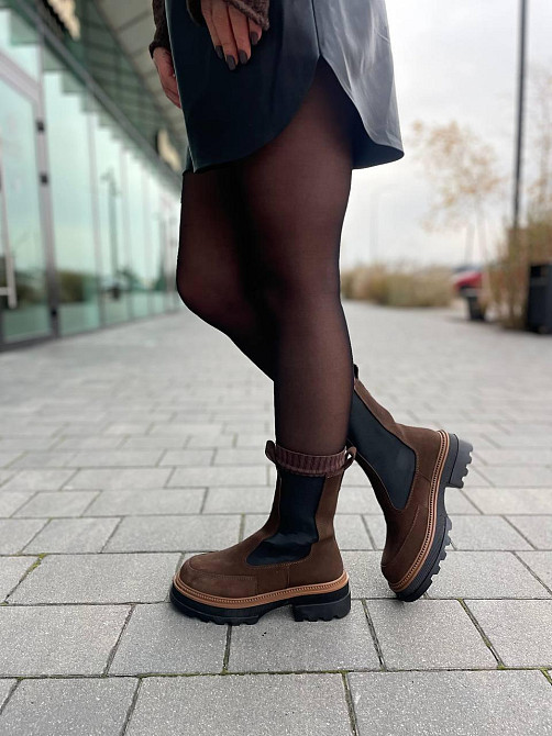 Без бренда Черевики жіночі KATI SHOES 314 коричневі (зима, замша натуральна) (5711) 38 Коломия - фото 8