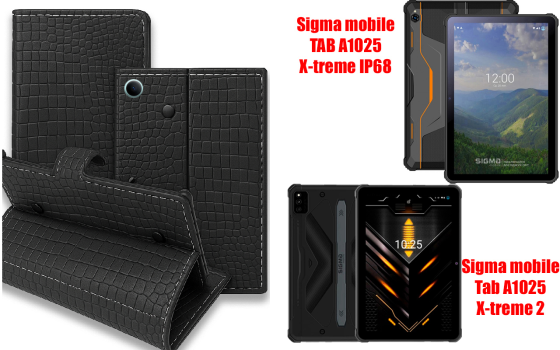 Книжка-трансформер для планшета Sigma mobile Tab A1033 X-treme 2, колір Black Krokodil Black Київ