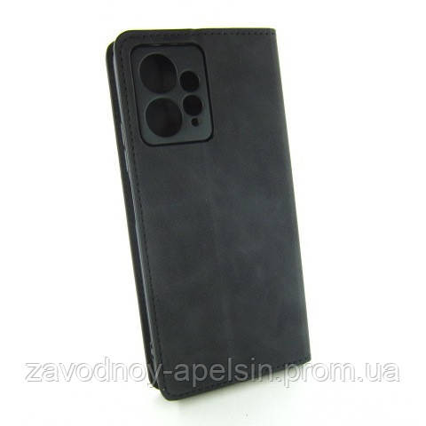 Чохол книжка Xiaomi Redmi Note 12 4G Захист камери (чорний) Одеса - фото 2