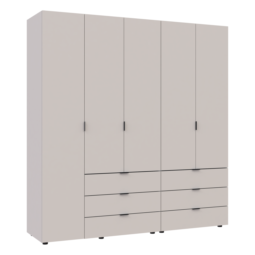 Комплект шаф для одягу Doros Гелар (2 шт.) 193,7х49,5х203,4 см Кашемір (DRS-011239) Львів - фото 8