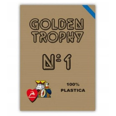 Гральні карти Modiano Golden Trophy 100 Plastic (blue) (00450) Вінниця - фото 1