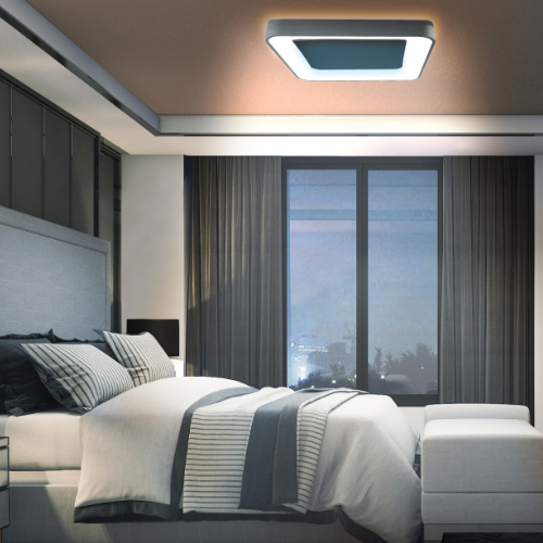 LED Світильник накладний квадратний 72W 2700-6000К 4700Lm 220V чорний VLE-ESC-72B Videx Житомир