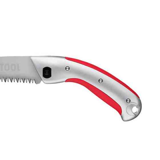 Ножовка садовая изогнутая, 330 мм, с металлической ручкой, пластиковый чехол INTERTOOL HT-3146 Киев