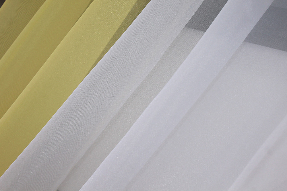 Кухонні штори VR-Textil № 017к комбіновані з підв'язками жовтий з білим 265х170 см (50-081) Киев - изображение 5