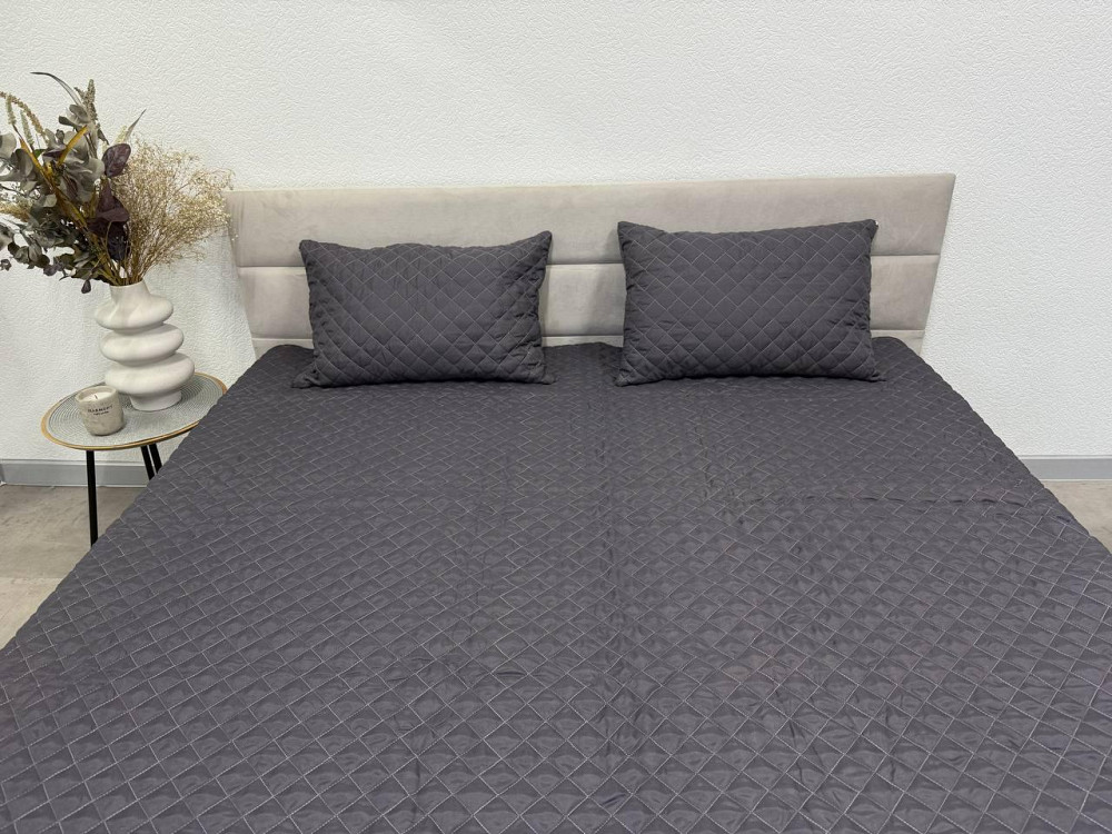 Ecotton Комплект Покривало з подушкою Ecotton 140х205 см антиалергенний сірий Киев - изображение 3