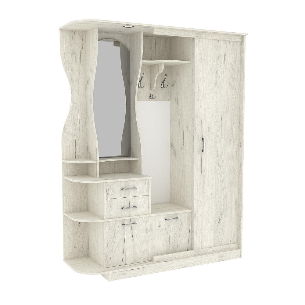 Передпокій Люкс-купе LUX, Дуб Крафт Білий, 1600/500/2100 Львів - фото 1