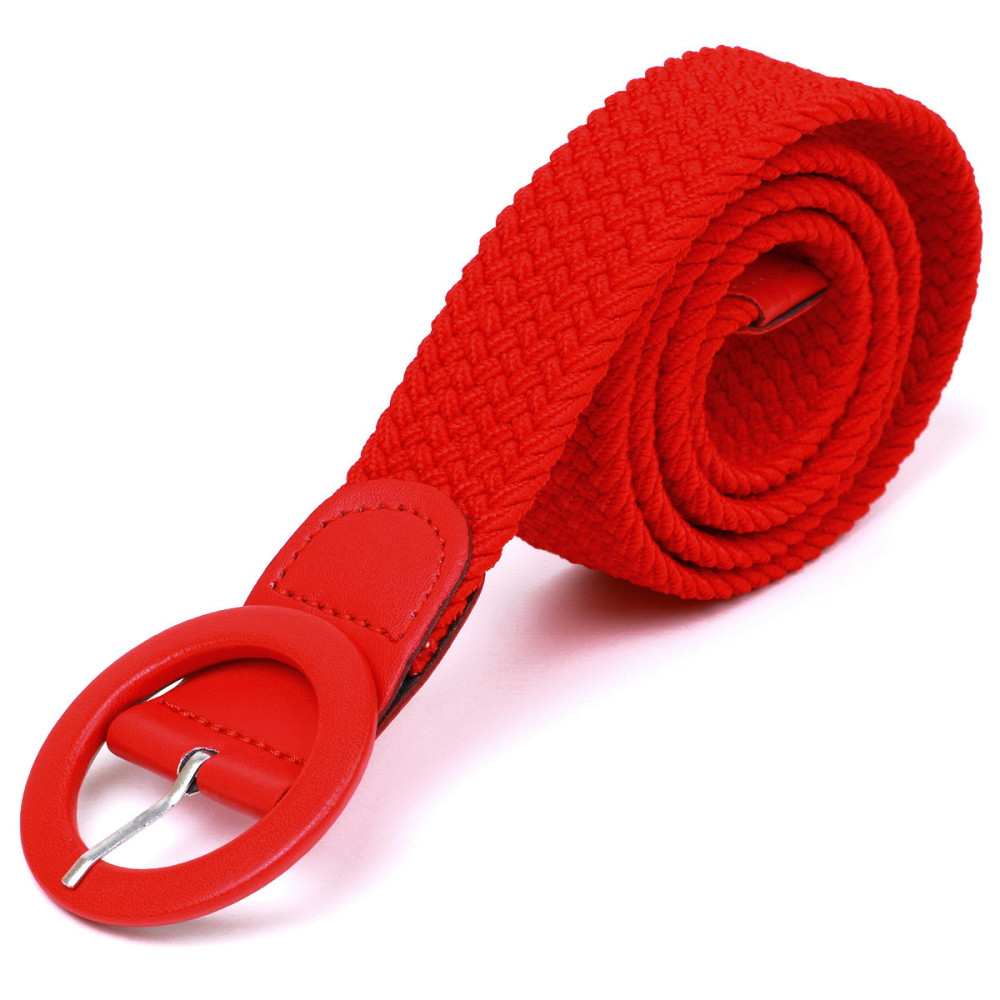 Гарний жіночий текстильний ремінь Vintage 20817 Червоний Київ - фото 3