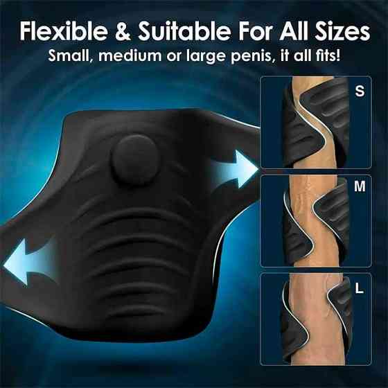 Смарт насадка — мастурбатор на пеніс із вібрацією Love Spouse Вінниця