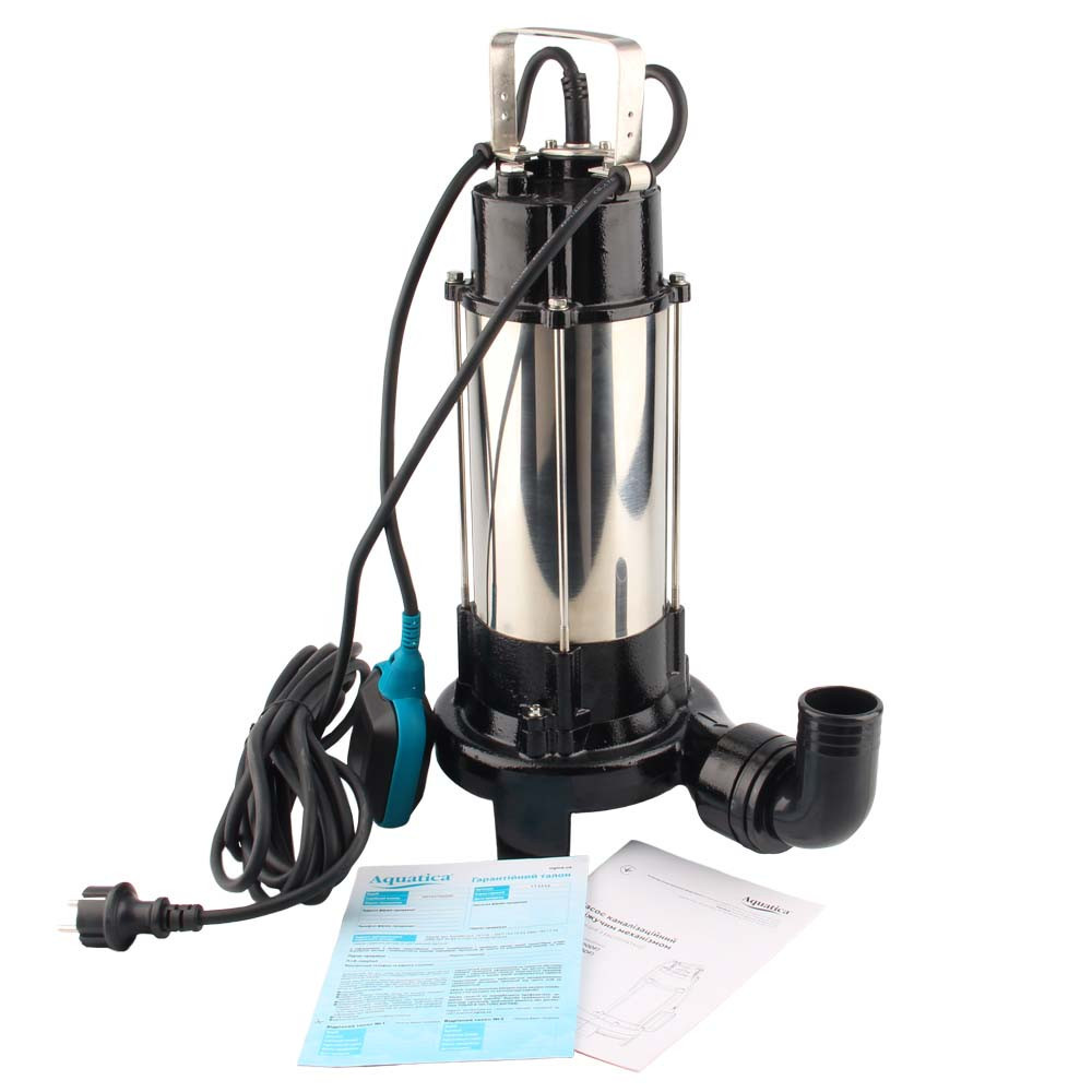 Насос канализационный 1.3кВт Hmax 12м Qmax 300л/мин (с ножом) AQUATICA (773332) Ровно - изображение 11