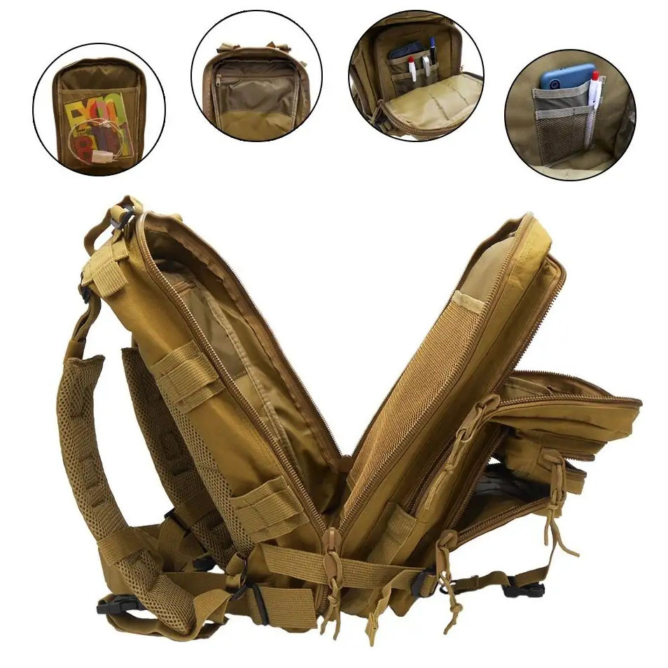 Рюкзак прочный мужской, Мужской рюкзак туриста, Форменный военный рюкзак для ЗСУ Штурмовой ЗСУ PG-79 Львов - изображение 13