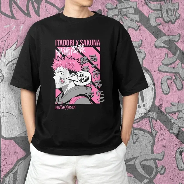 Футболка для подростка мальчика с принтом Магическая Битва Итадори и Сукуна Размер 160 Anime10539 Днепр - изображение 3