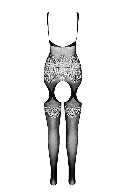 Бодистокинг Passion ECO BS005 white, плотный, открытый доступ, имитация подвязок Sex Aura Киев - изображение 7