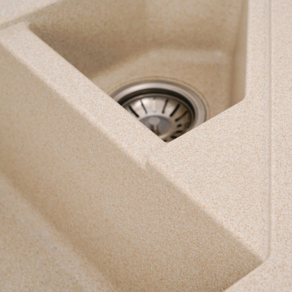 VALESO Гранітна мийка для кухні VALESO PANDORA 9950 матова Сафарі Коломия - фото 6