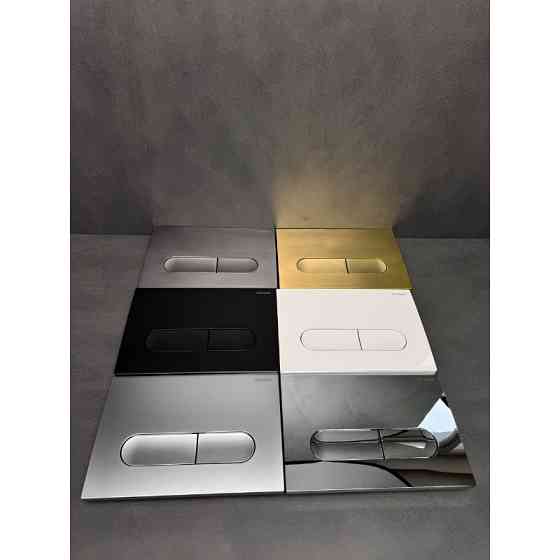 Панель змиву Koer KT-0608-05 240x160x10mm пластик., кнопка закруглена (колір чорний матовий) (KR6125)   ( 22007 ) Харків