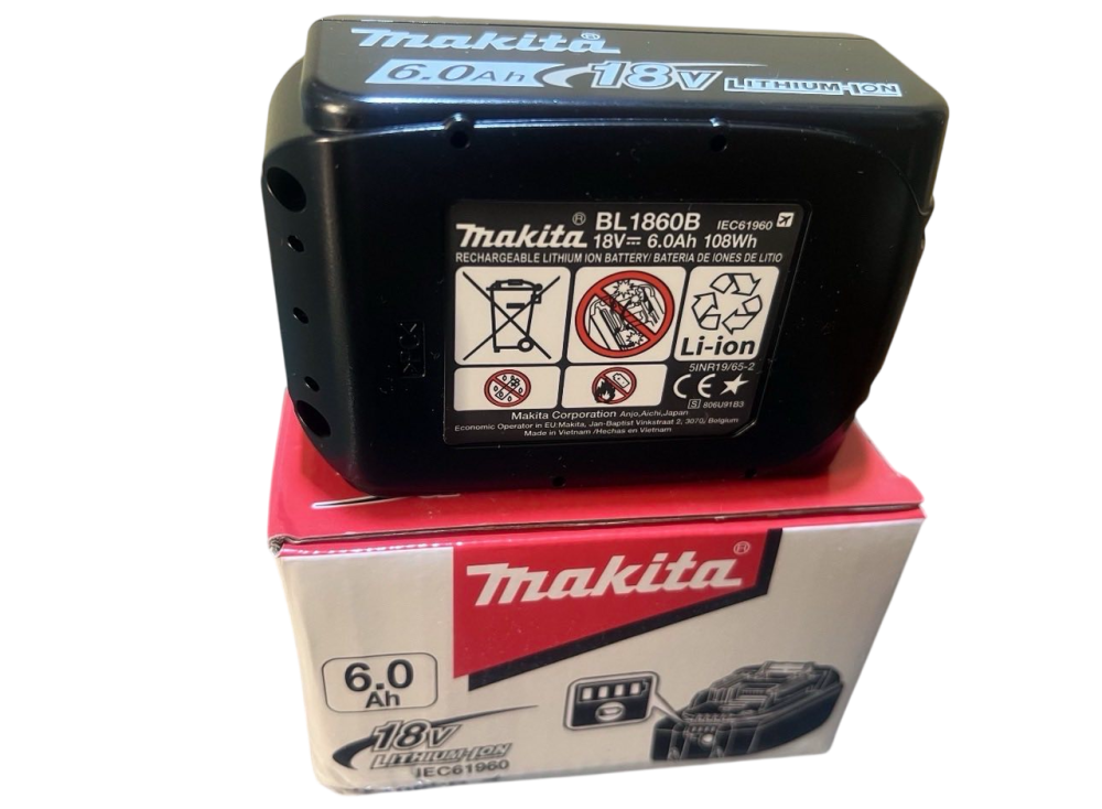 Аккумулятор для продукции Makita LXT BL1860B 18В  6А/ч Li-ion Battey Черный Киев - изображение 7