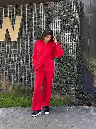 Жіночий літній костюм-трійка з американської креп-жатки XS-S Харків