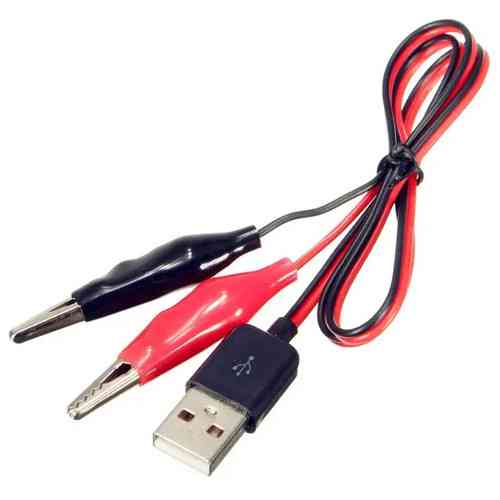 Кабель переходник USB Type-A на зажимы крокодилы, 60см Киев