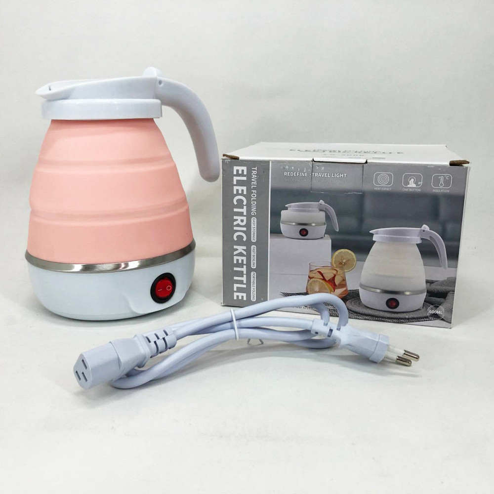 Електрочайник складаний Travel Folding 600ml. Колір: рожевий NA-54 Львів - фото 10
