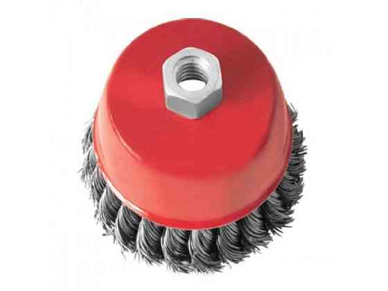 Щітка чашкова 150 мм, для КШМ, М14 (пучки крученого дроту) BT-2150 ТМ INTERTOOL   Solmir Київ
