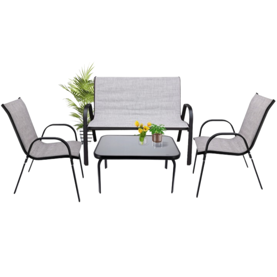 Комплект садових меблів Jumi FIESTA сірий Київ