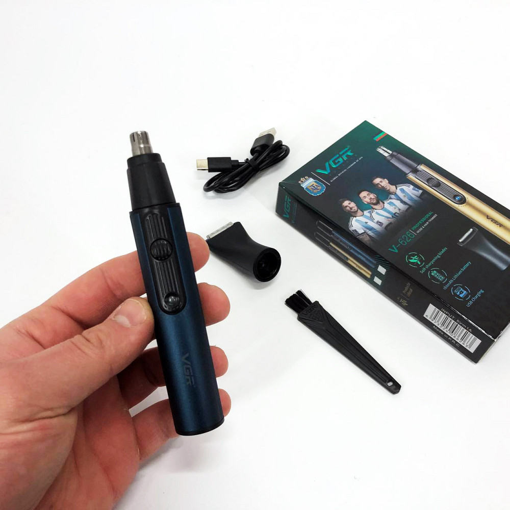 Триммер для носа и бровей, Тример для ушей на батарейках Триммер бритья ушей BY-45 Львов - изображение 4