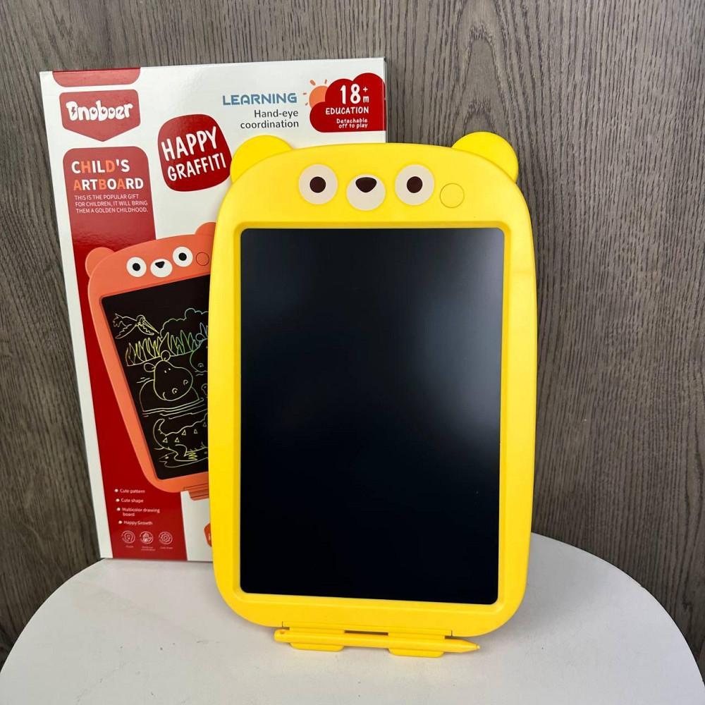 Дитячий планшет для малювання lcd Ведмідь, планшетка для мистецтва ведмедик дитячий 12 дюймів Жовтий ( 22185 ) Харьков - изображение 4