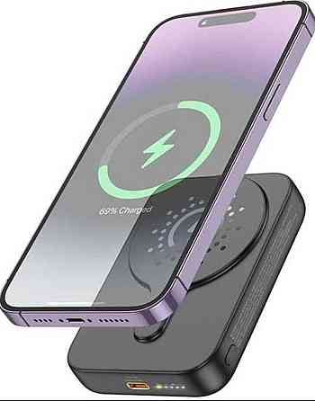Rower Bank : 10000mAh. HOCO J117A Magnetic Wireless PD QC 3.0 20W. Киев