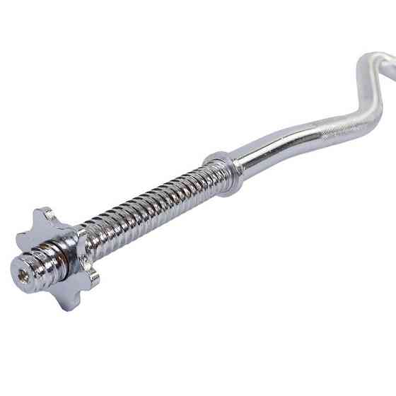 Гриф Z-образный 1.2 м с диаметром 25 мм хромированный Киев