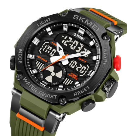 Годинник чоловічий спортивний наручний Skmei 2223 Зелений Київ