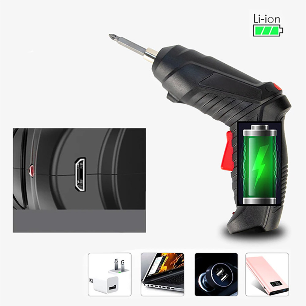 Викрутка акумуляторна з насадками 48в1, 1800 мАг, у кейсі / Електровикрутка / Міні шуруповерт Київ - фото 5