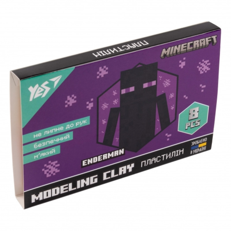 Пластилін 8 кол. 160 г "Yes" Minecraft, 540634, шт Київ - фото 1