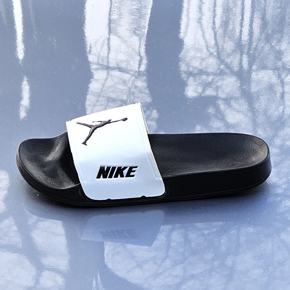 Шльопанці Nike Jordan Чорні Сланці Тапочки Білі Найк Жіночі (розміри: 36,38,39,41) Дніпро - фото 3