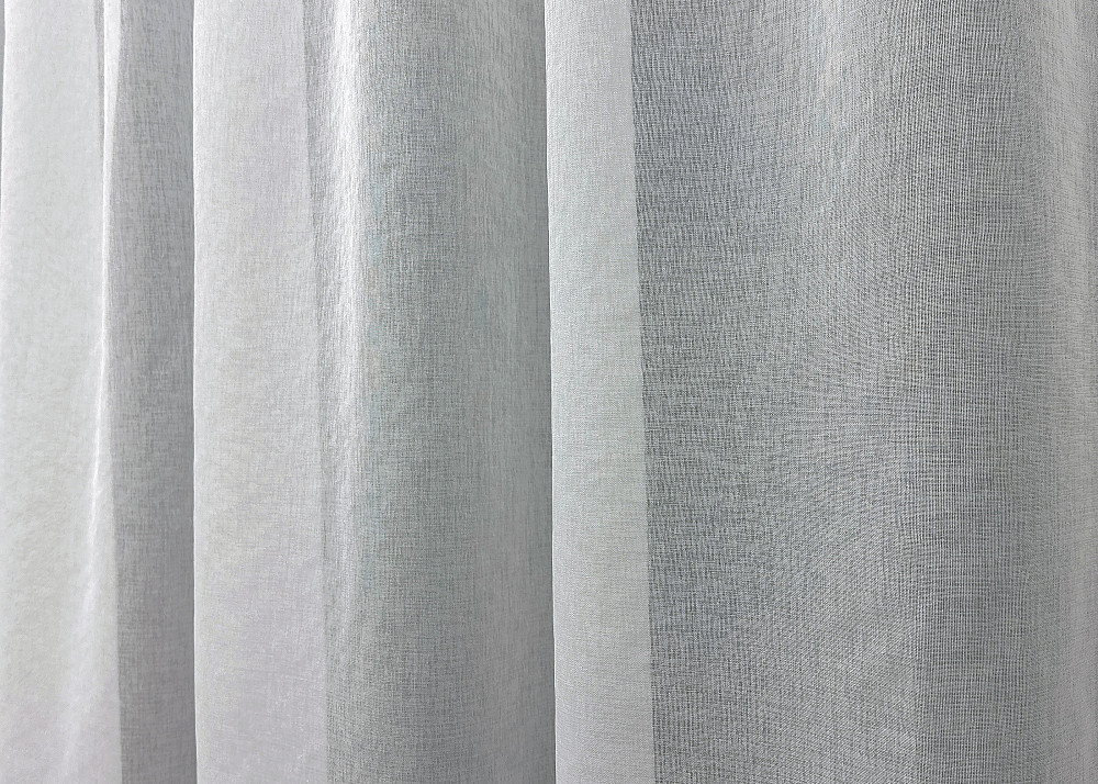 Тюль VR-Textil 1276т Мікро-льон однотонний Білий 450х270 см (43-345) Київ - фото 6