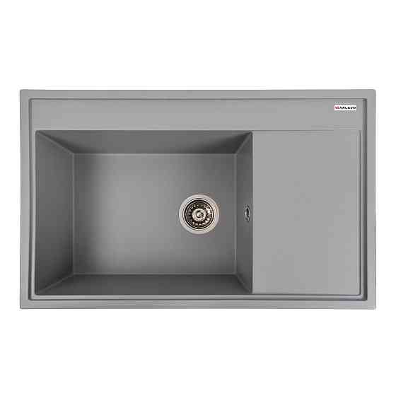 VALESO Гранітна мийка для кухні VALESO 7950 AZURIT матовий Сірий металік Киев