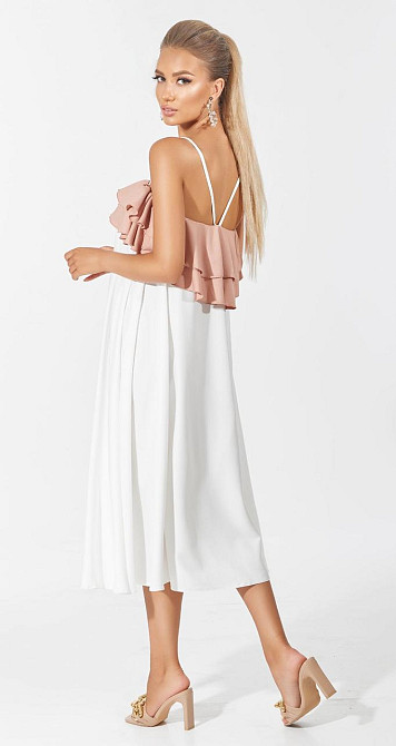 Белый сарафан с оборкой (42-44) Киев - изображение 5