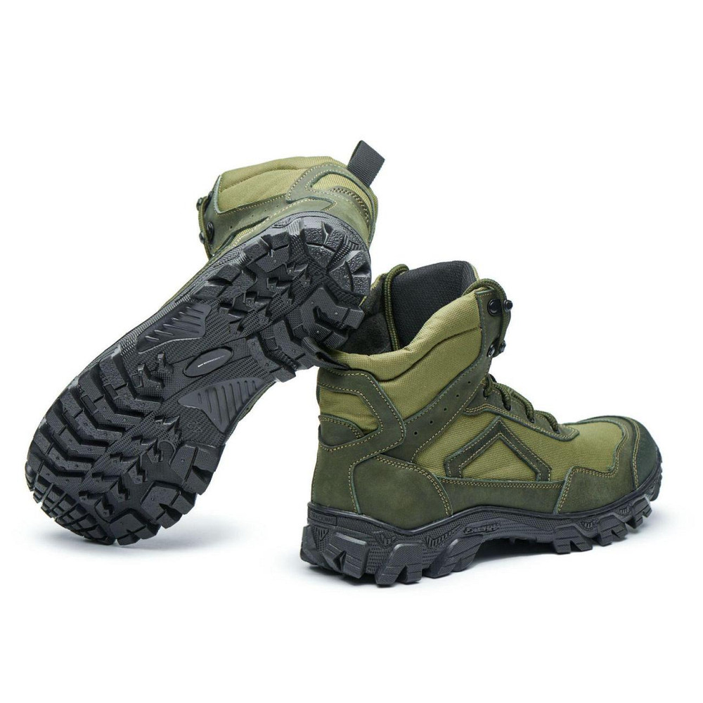 Черевики тактичні, берці. Шкіряні, кордура. Міцні. 205-Хакі Харків - фото 4