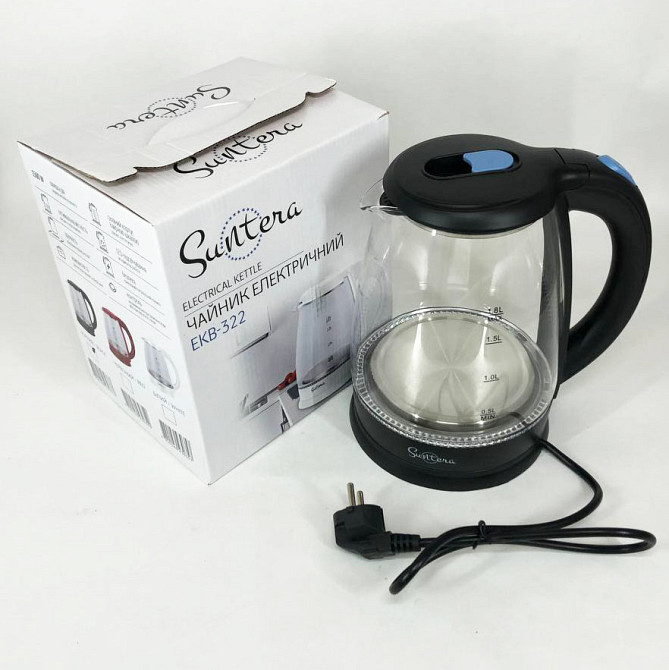 Стильний чайник з підсвічуванням Suntera, Сучасний електричний чайник з підсвічуванням HF-26 Івано-Франківськ - фото 6