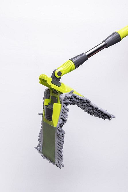 Швабра з телескопічною ручкою та насадкою з мікрофібри для миття підлоги, плитки, ламінату й лінолеуму HP-35015-51 Київ - фото 9