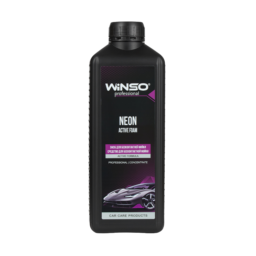 Концентрированная активная пена для бесконтактной мойки Winso Neon Active Foam 1 л Чортков - изображение 1