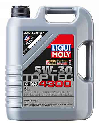 Liqui Moly Top Tec 4300 SAE 5W-30 2324 — Високотехнологічна синтетична моторна олива Low SAPS для сучасних двигунів Ковель