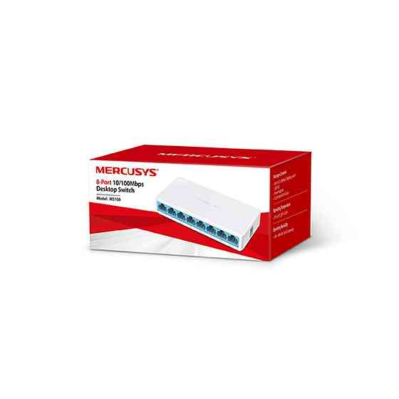 Коммутатор на 8 портов MERCUSYS 10/100/MS108 некерований Киев