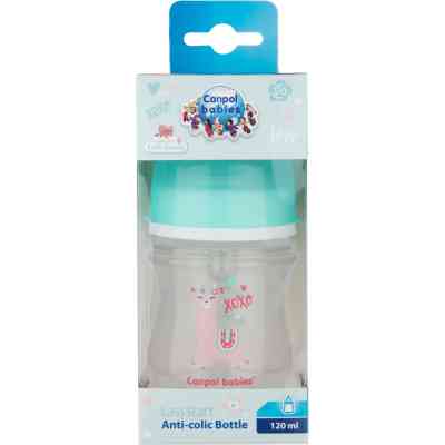 Бутылочка для кормления Canpol babies EasyStart - Toys с широким отверстием 120 мл (35/220_gre) Винница
