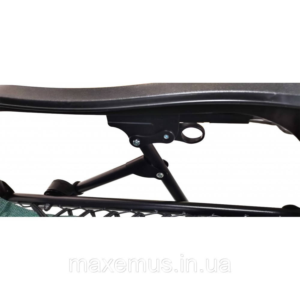 Шезлонг лежак раскладной с козырьком садовое кресло Bonro SP-167A для сада и дома отдыха на природе зеленый Мостиска - изображение 3