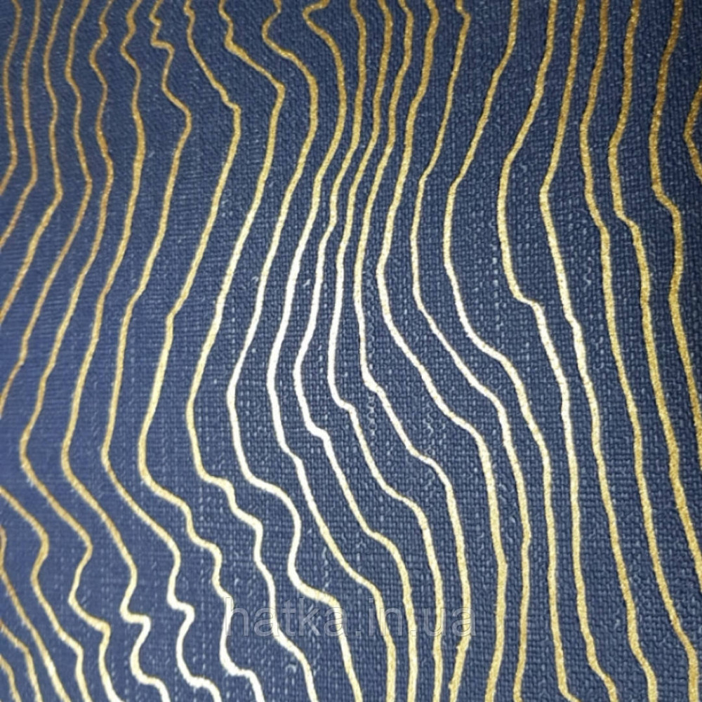 Обои виниловые на флизелине Marburg 31835 New modern полосы волнами абстракция на темно синем фоне Киев - изображение 2
